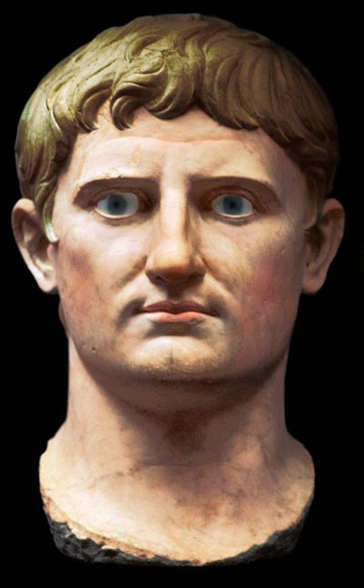Buste af den romerske kejser Augustus, 1. århundrede f.Kr af Unbekannt