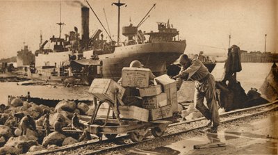 Travle scener i Benghazi, 1943 af Unbekannt