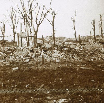Ved Tavannes Fort, Verdun, Nordfrankrig, c1914-c1918 af Unbekannt
