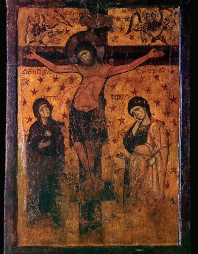 Byzantinsk ikon for korsfæstelsen af Unbekannt