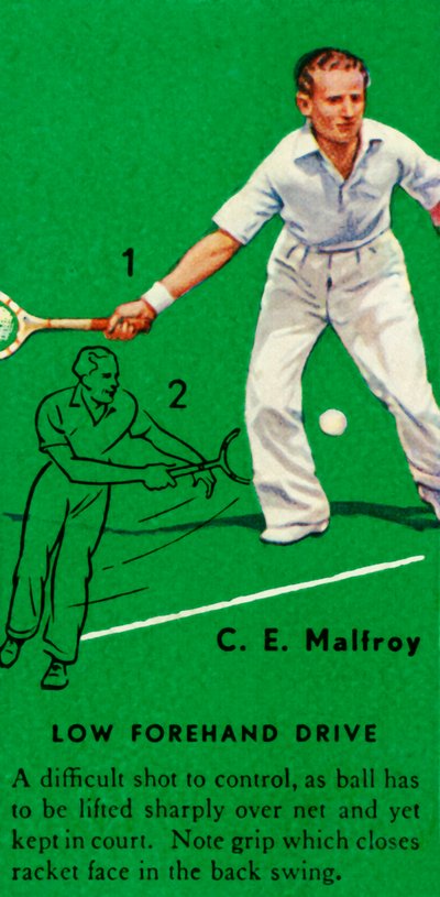 C. E. Malfroy - Low Forehand Drive, c1935. af Unbekannt