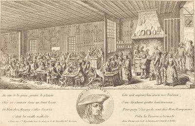 Kabaret af Ramponaux, ca. 1760. af Unbekannt