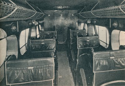 Kabine af en De Havilland DH86B biplan, c1934 c1937 af Unbekannt