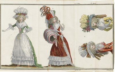 Cabinet des Modes, eller New Fashions, 1786-1788 af Unbekannt