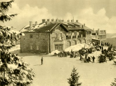 Svævebanestation, Rax-bjergene, Nedre Østrig, c1935. Det af Unbekannt