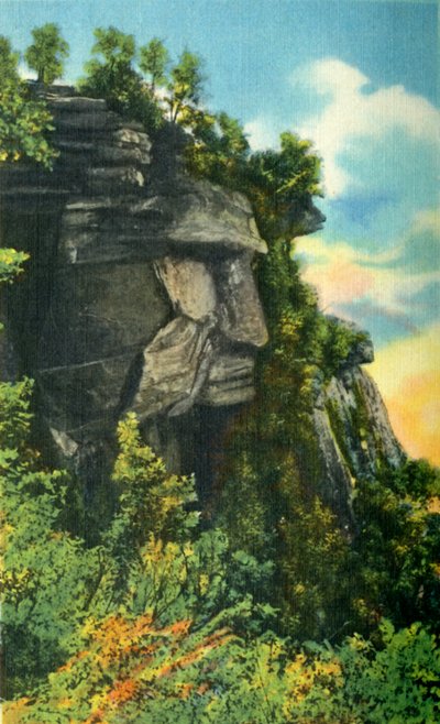 Caesars Head, højde 3.227 fod, højeste punkt i South Carolina, 1942. af Unbekannt