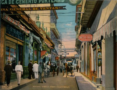 OReilly Street, Havana, Cuba, c1920. af Unbekannt
