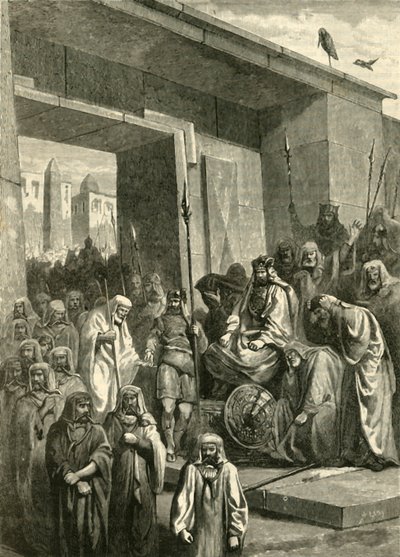 Cambyses og Psammetichus, 1890. af Unbekannt