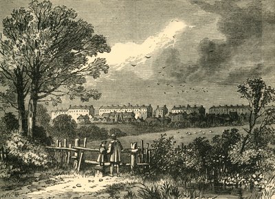 Camden Town, fra Hampstead Road, Marylebone, 1780, c1876. af Unbekannt