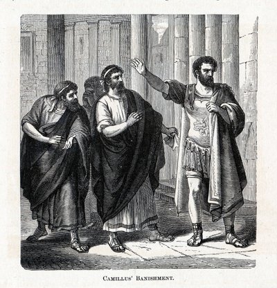 Camillus forvisning, 1882 af Unbekannt