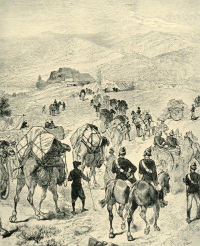 General Roberts lejr ved Thal ved Kuram-floden, 1901. af Unbekannt