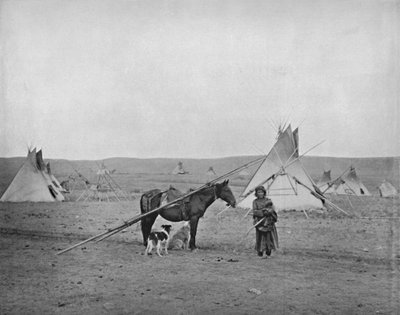 Canadiske indfødte, 1800-tallet af Unbekannt