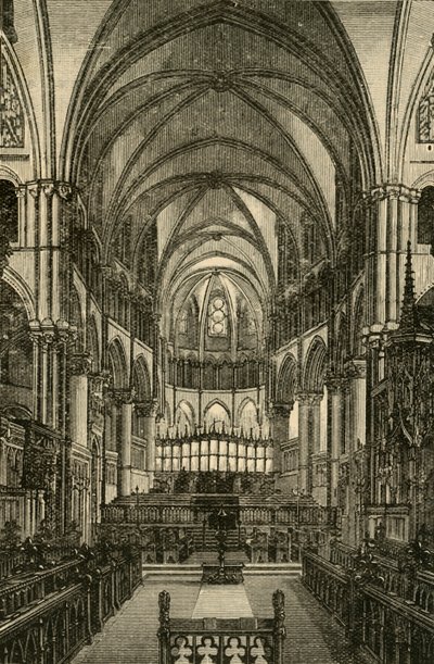 Canterbury Cathedral - The Choir, 1898. af Unbekannt
