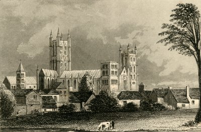 Canterbury Cathedral, Kent, c1845. af Unbekannt