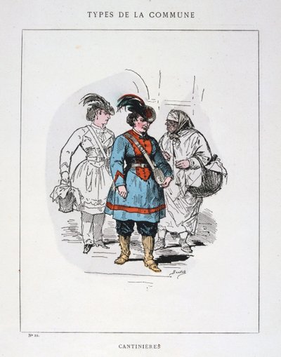 Cantinieres, Paris Kommune, 1871. af Unbekannt