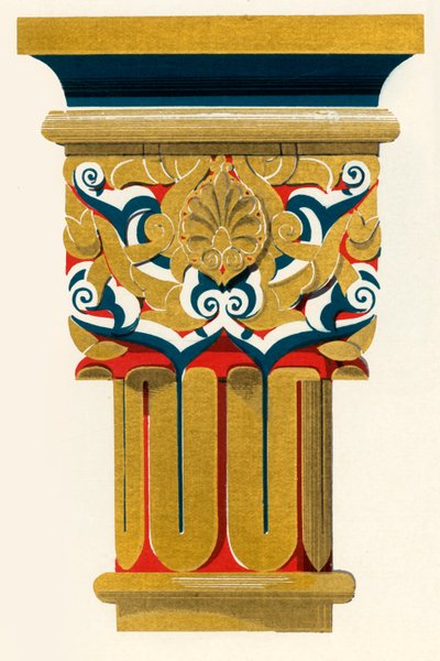 Søjlehovedstaden, Court of Fishpond, 1907. af Unbekannt