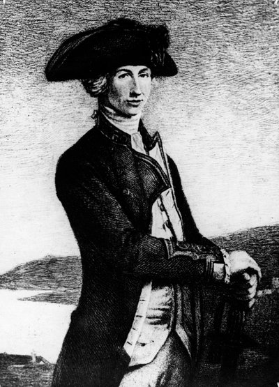 Kaptajn Horatio Nelson, 1777-1781, 1800-tallet af Unbekannt