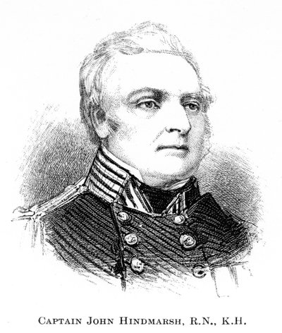 Kaptajn John Hindmarsh, RN, KH, 1886 af Unbekannt