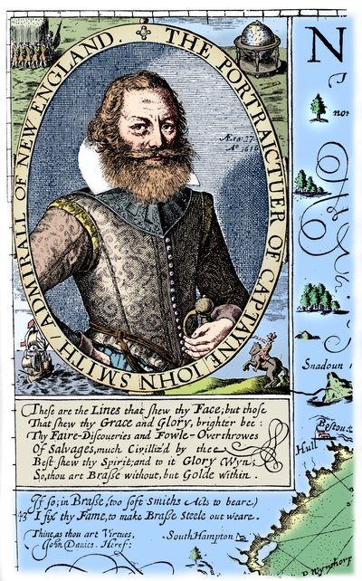 Kaptajn John Smith, kolonist i Virginia, 1624, 1893. af Unbekannt
