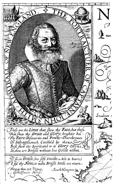 Kaptajn John Smith, kolonist i Virginia, 1624, 1893. af Unbekannt