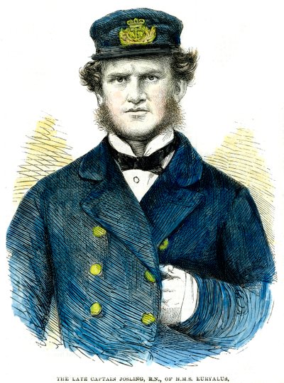 Kaptajn Josling, af HMS Euryalus, 1863 af Unbekannt