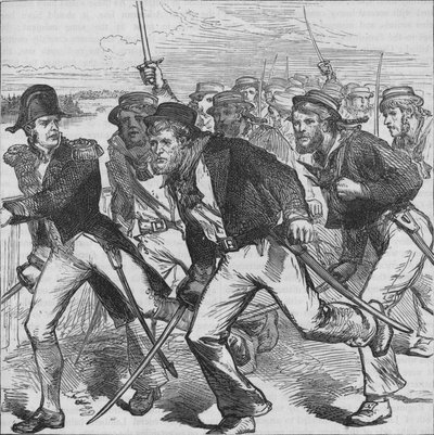Kaptajn Money Leading the Blue-Jackets, c1880 af Unbekannt