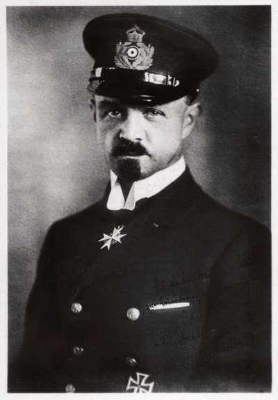 Kaptajn Peter Strasser, kommandant for tysk luftskibsflåde, Første Verdenskrig, 1916-1918 1933 af Unbekannt