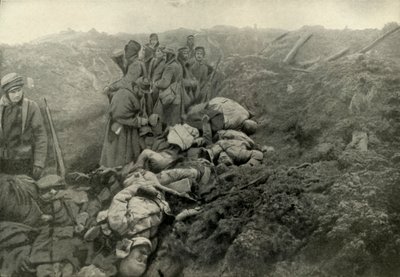 Erobrede tyske skyttegrave ved Les Eparges, 1919. af Unbekannt