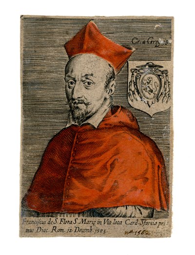 Kardinal Francesco Sforza, italiensk præst, 1500-tallet af Unbekannt