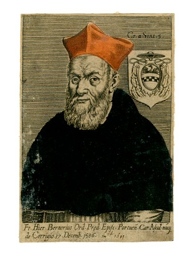 Kardinal Girolamo Bernerio, italiensk præst, 1500-tallet af Unbekannt