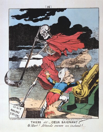 Karikatur mod Adolphe Thiers, 1871 af Unbekannt