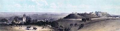 Carisbrooke Castle og landsby, Isle of Wight, 1800-tallet af Unbekannt