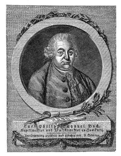 Carl Philipp Emanuel Bach 1714-1788, tysk komponist og musiker af Unbekannt