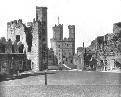 Carnarvon Castle, North Wales, 1894. af Unbekannt