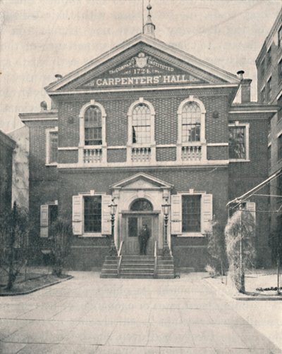 Carpenters Hall, Philadelphia, 1904 af Unbekannt