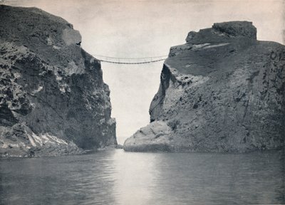 Carrick-A-Rede - The Rope Bridge Across the Chasm, 1895 af Unbekannt