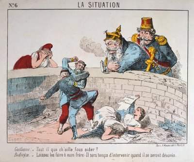 Tegneserie, Paris Kommune, 1871. af Unbekannt