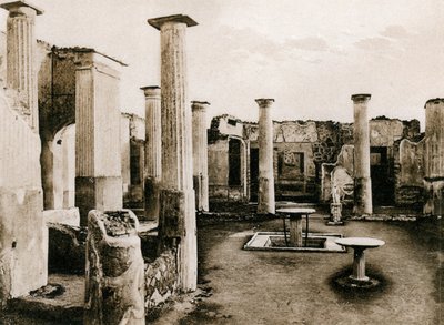 Marco Olconios hus, Pompeji, Italien, omkring 1900-tallet af Unbekannt