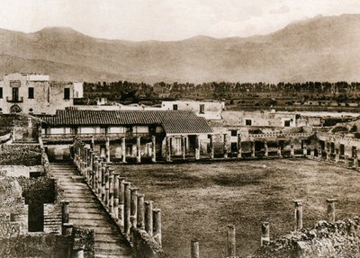 Glagiatorernes kaserner, Pompeji, Italien, omkring 1900-tallet af Unbekannt
