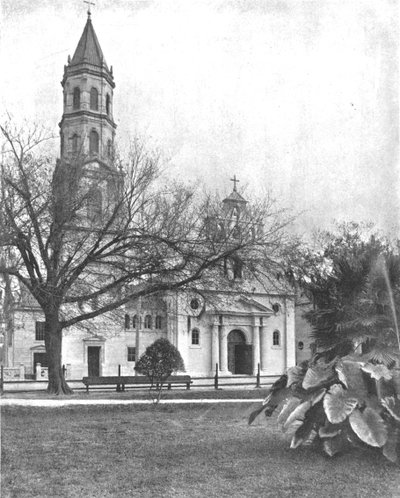 Cathedral of St. Augustine, Florida, USA, ca. 1900. af Unbekannt