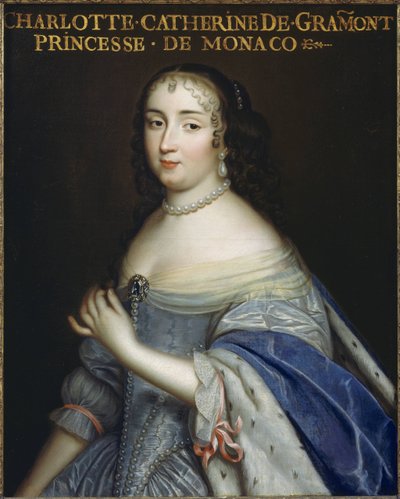 Catherine Charlotte de Gramont 1638-1678, prinsesse af Monaco og hertuginde af Valentinois, c1665. af Unbekannt