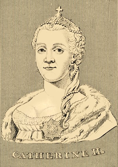 Catherine II, 1729-1796, 1830. af Unbekannt