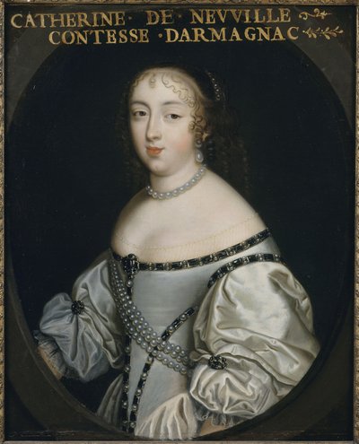 Catherine de Neufville de Villeroy, grevinde af Armagnac 1639-1707, ca 1665. af Unbekannt