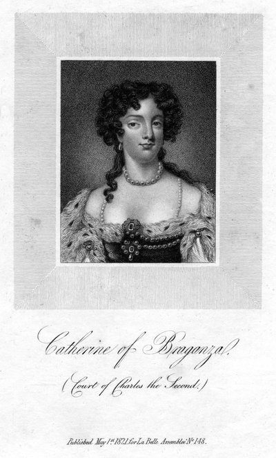 Katarina af Braganza, dronningkonsort af kong Charles II af England, 1821 af Unbekannt