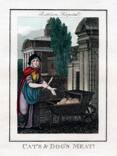 Cats and Dogs Meat!, Bethlem Hospital, London, 1805 af Unbekannt
