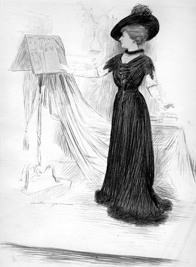 Cecile Sorel, fransk skuespillerinde, 1909 af Unbekannt