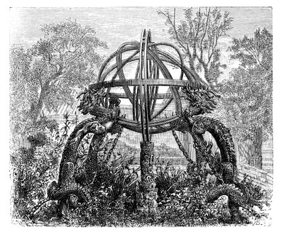 Himmelsfære i det gamle observatorium, Peking, c1890 af Unbekannt