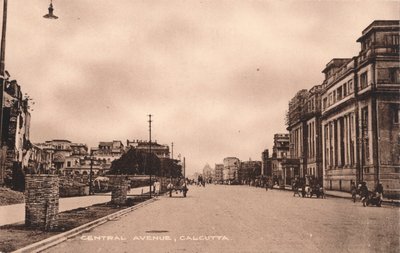Central Avenue, Calcutta, c1900 af Unbekannt