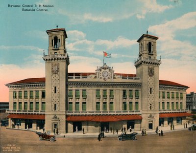 Hovedbanegården, Havana, Cuba, c1920 af Unbekannt