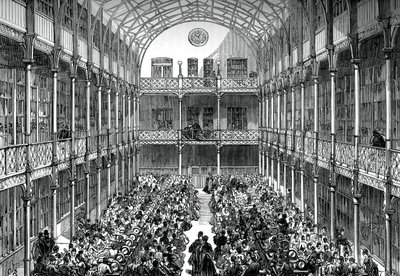 Central hal i Royal Army Clothing Depot, Pimlico, c1880 af Unbekannt